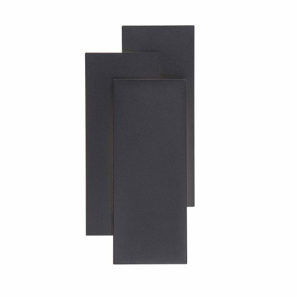 Applique LED décorative Onyx noire, design ornemental pour mur intérieur 2